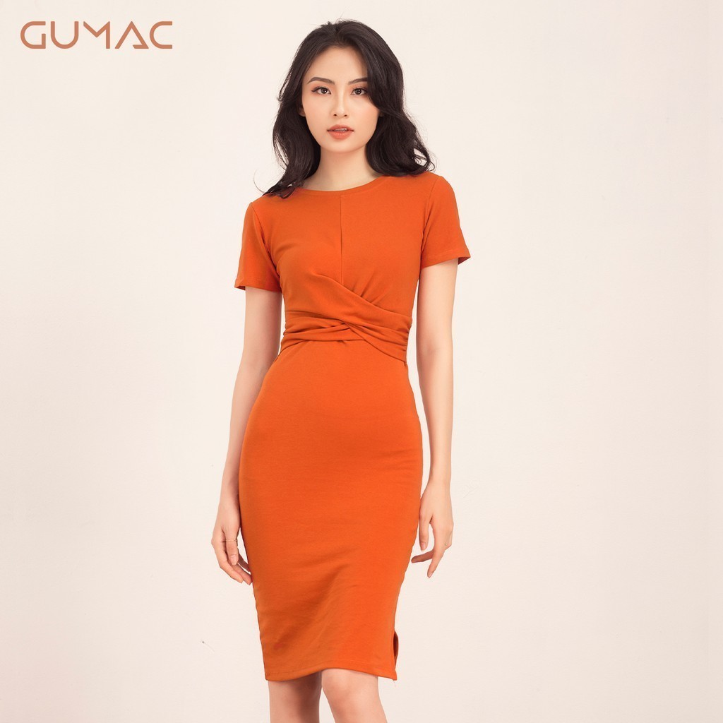 Đầm thun xoắn eo DA536 GUMAC