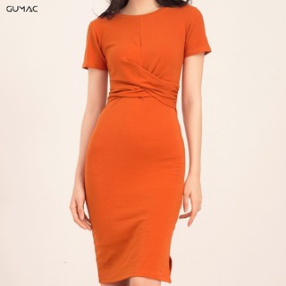 Đầm thun xoắn eo DA536 GUMAC