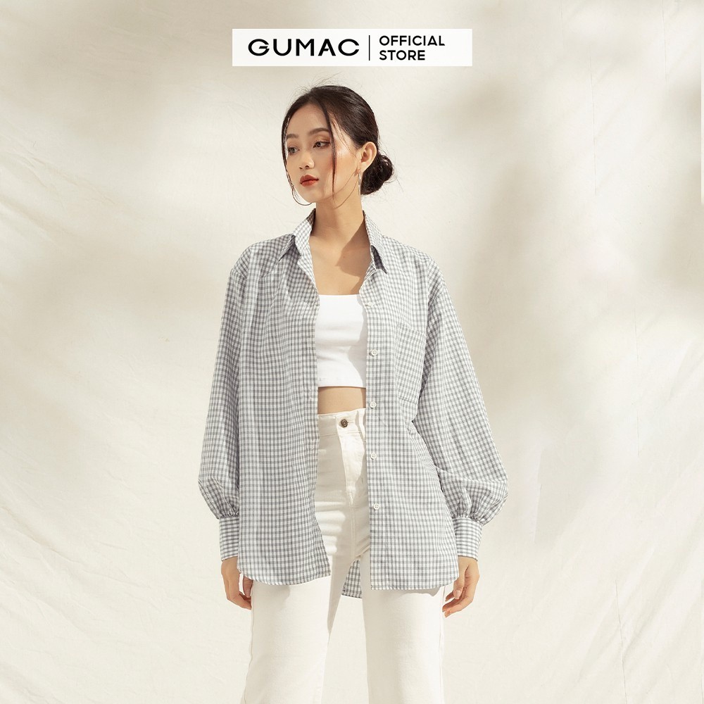 Áo sơ mi nữ caro AA1141 GUMAC