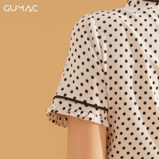Áo chấm bi phối viền AA707 GUMAC