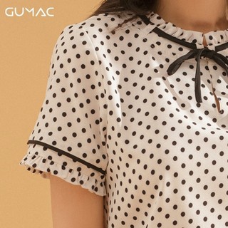 Áo chấm bi phối viền AA707 GUMAC