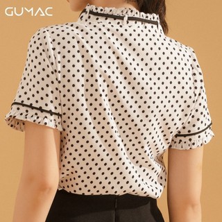Áo chấm bi phối viền AA707 GUMAC