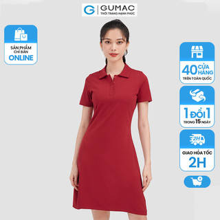 Đầm polo thời trang GUMAC dáng A DC09027