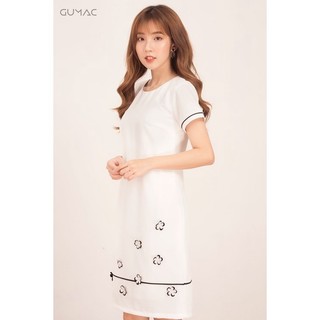 Đầm suông đính hoa DA570 GUMAC