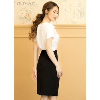 Áo phối bèo GUMAC A02941_TRANG