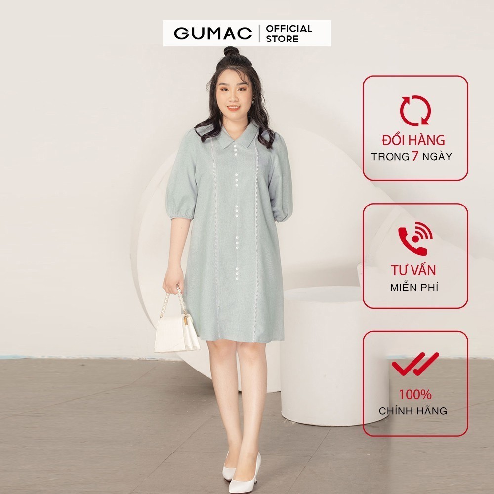 Đầm nữ oversize đăng ten GUMAC DA962