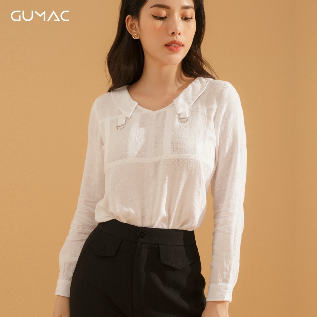 Áo cổ bẻ phối khuyên AA716 GUMAC