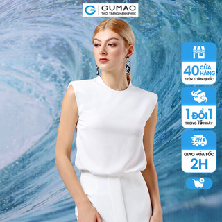 Áo nữ không tay đệm vai GUMAC thanh lịch sang trọng AA12100
