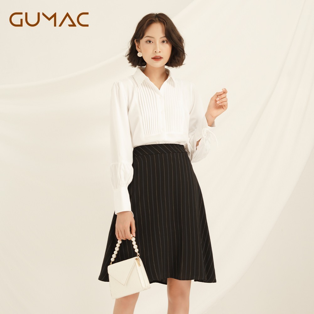Váy xòe sọc dọc VA868 GUMAC