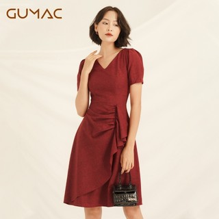 Đầm vạt đắp xếp nếp DA815 GUMAC