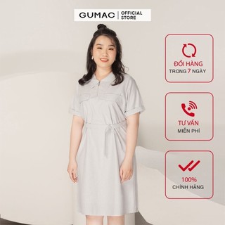 Đầm suông nữ oversize dây kéo GUMAC DA9112