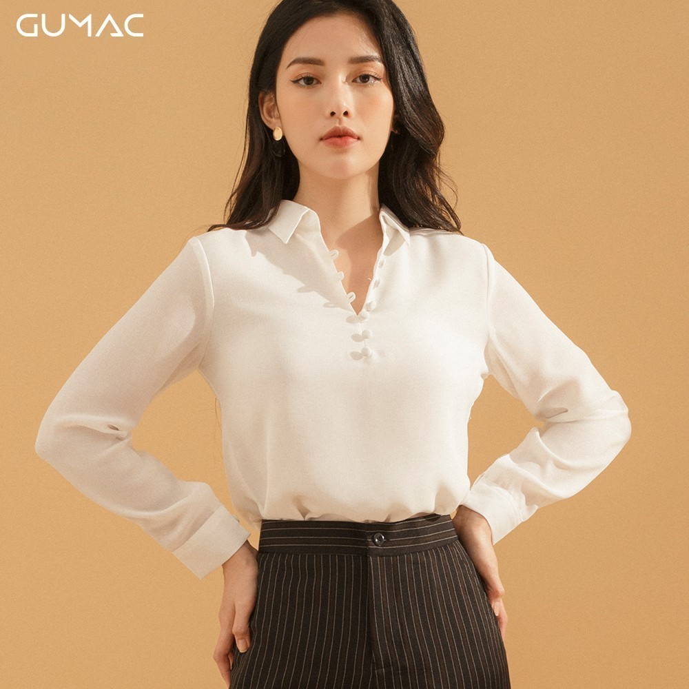 Áo sơ mi nút bọc AA703 GUMAC