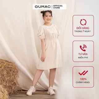 Đầm suông nữ oversize 4 nút bọc DA10121 GUMAC