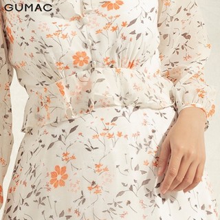 Đầm phối bèo cổ V DA1158 GUMAC