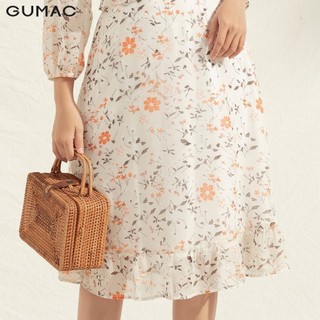 Đầm phối bèo cổ V DA1158 GUMAC