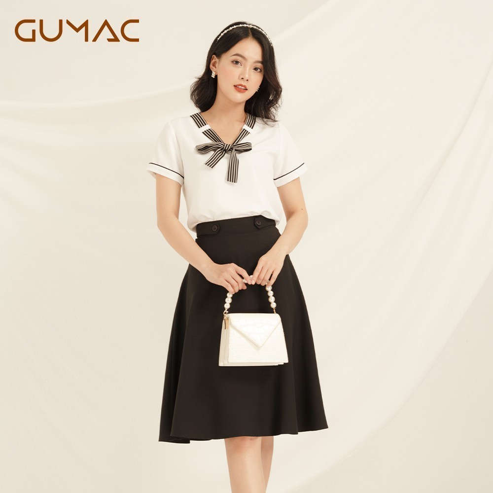 Váy xòe phối bản lưng VA890 GUMAC