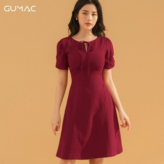Đầm nhún ngực nơ cổ DA753 GUMAC
