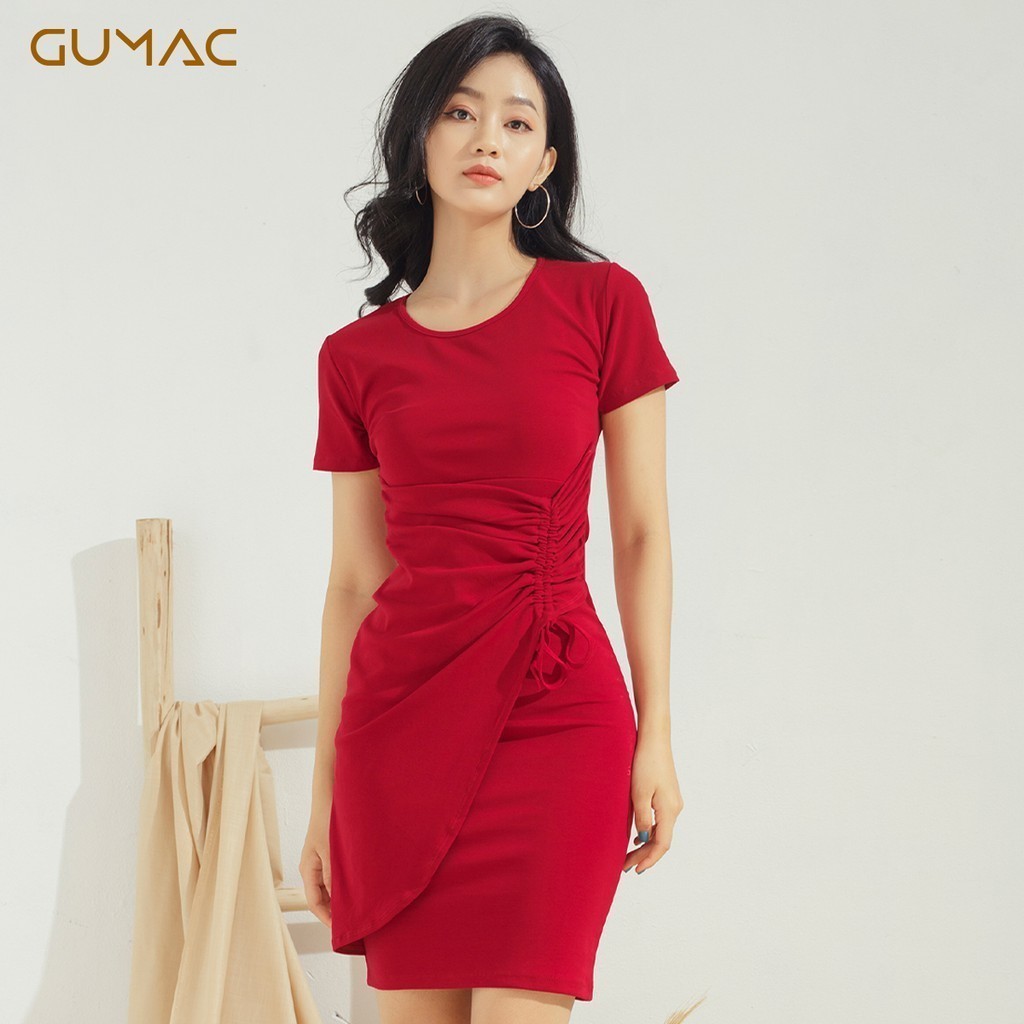 Đầm thun rút eo DA606 GUMAC