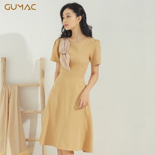 Đầm xòe nữ đính hoa nơ DA605 GUMAC