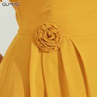 Đầm tay loe phối hoa DA682 GUMAC