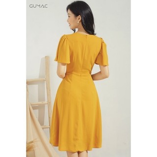 Đầm tay loe phối hoa DA682 GUMAC