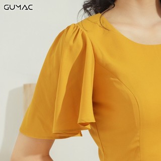 Đầm tay loe phối hoa DA682 GUMAC