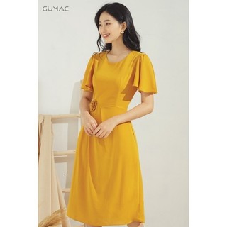 Đầm tay loe phối hoa DA682 GUMAC