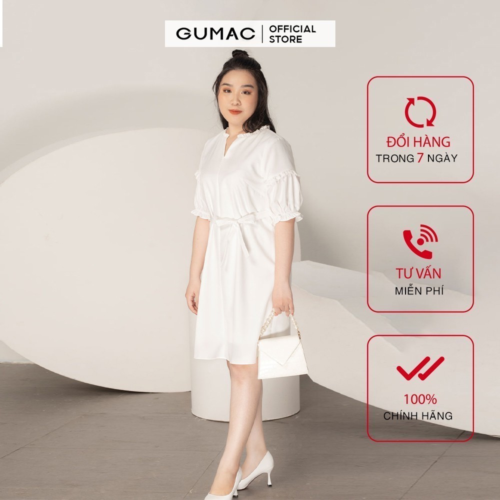 Đầm nữ oversize cổ bèo GUMAC DA961
