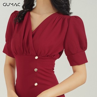 Đầm vạt đắp nhún DA666 GUMAC
