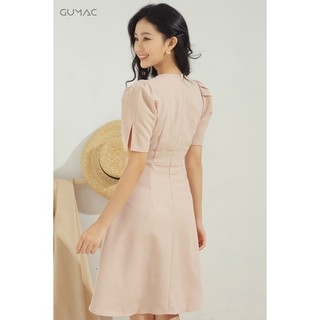 Đầm vạt đắp nhún vai DA667 GUMAC