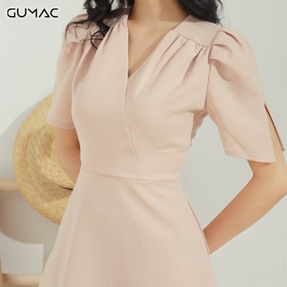Đầm vạt đắp nhún vai DA667 GUMAC