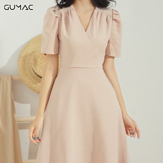 Đầm vạt đắp nhún vai DA667 GUMAC