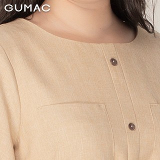Đầm suông nữ oversize túi đắp GUMAC DA963