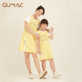 Đầm thun xẻ trụ nút da854 gumac