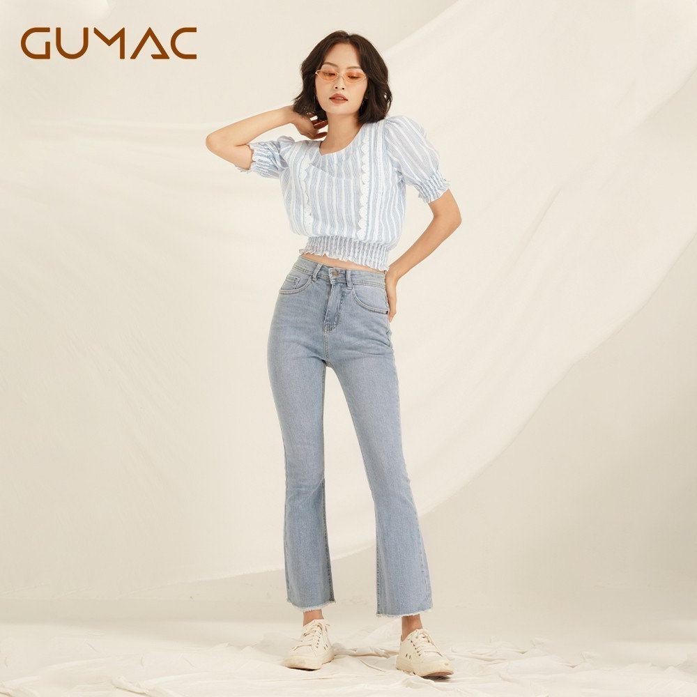 Quần jean ống loe QJA809 GUMAC