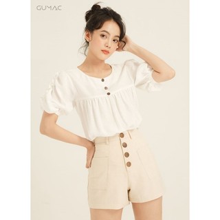 Quần short phối nút gỗ qa873 gumac