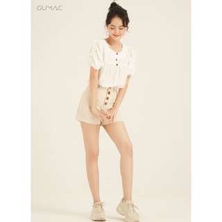 Quần short phối nút gỗ QA873 GUMAC