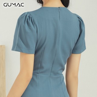 Đầm nơ lai bèo xéo DA619 GUMAC