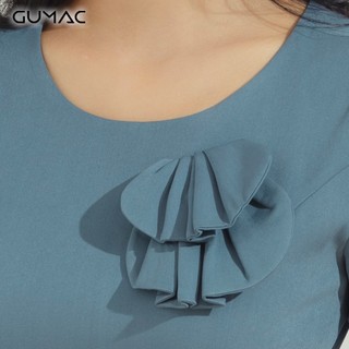 Đầm nơ lai bèo xéo DA619 GUMAC