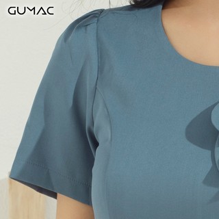 Đầm nơ lai bèo xéo DA619 GUMAC