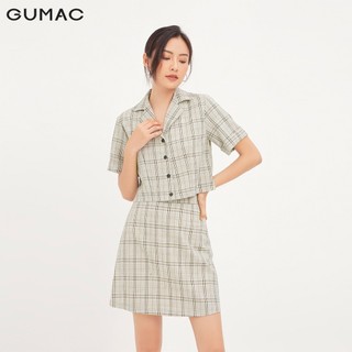 Áo nữ cổ Danton caro AA1273 GUMAC