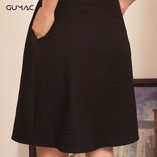 Đầm phối tay voan GUMAC DA473_DEN