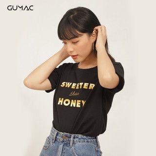 Áo thun in Honey GUMAC ATA435_DEN