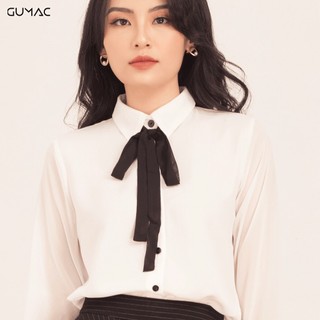 Áo sơ mi cột nơ AA502 GUMAC