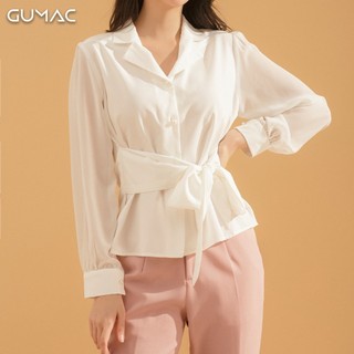Áo cổ vest phối tay AA769 GUMAC