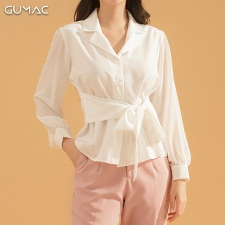 Áo cổ vest phối tay AA769 GUMAC