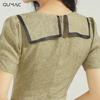 Đầm xòe nút bọc DA639 GUMAC