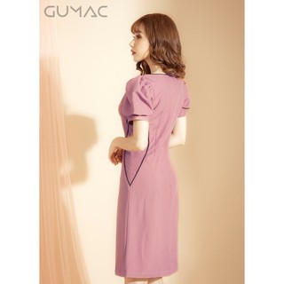 Đầm cổ tim tay phồng GUMAC MS03920