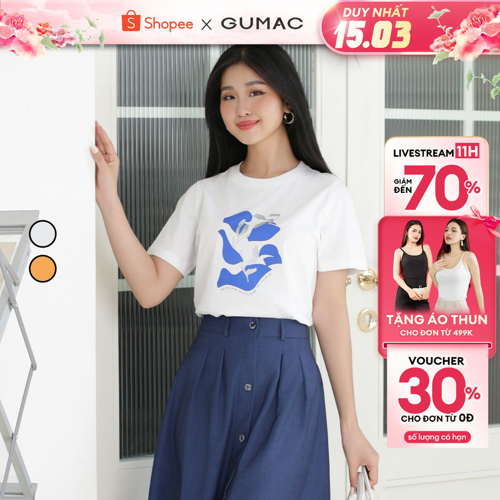 Chân váy ôm phối viền GUMAC CV02932