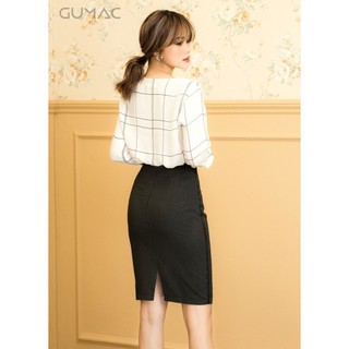 Chân váy ôm phối viền GUMAC CV02932